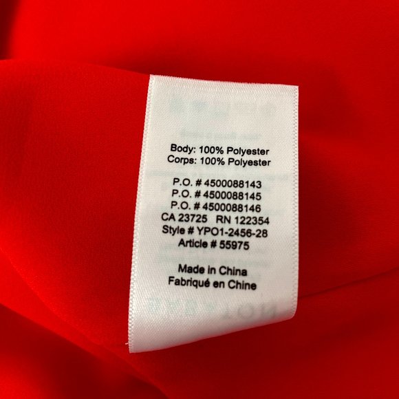 Aritzia Babaton Orange Cropped V Neck Flowy Crepe Sleeveless Tank, Size XS - Picture 7 of 7